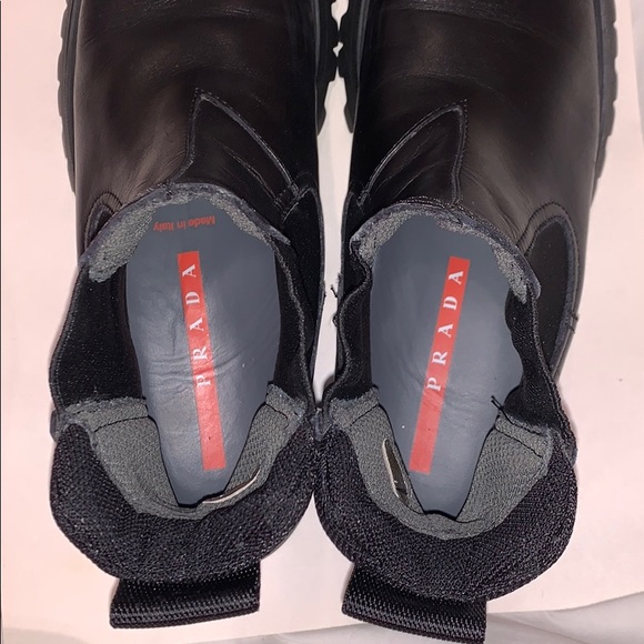 Prada Chunky Combat Lug Sole Boots bootie ankle - Picture 9 of 12